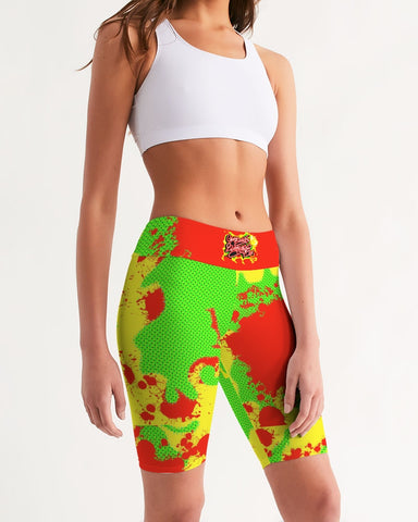 SourPatch Women's All-Over Print Mid-Rise Bike Shorts