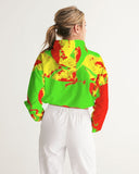 SourPatch Women's All-Over Print Cropped Windbreaker