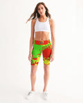 SourPatch Women's All-Over Print Mid-Rise Bike Shorts