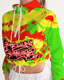 SourPatch Women's All-Over Print Cropped Windbreaker