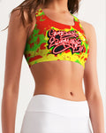 SourPatch Women's All-Over Print Seamless Sports Bra