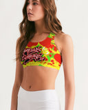 SourPatch Women's All-Over Print Seamless Sports Bra