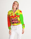 SourPatch Women's All-Over Print Cropped Windbreaker