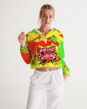 SourPatch Women's All-Over Print Cropped Windbreaker