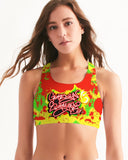 SourPatch Women's All-Over Print Seamless Sports Bra