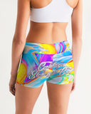 Paintbrush Women's Mid-Rise Yoga Shorts